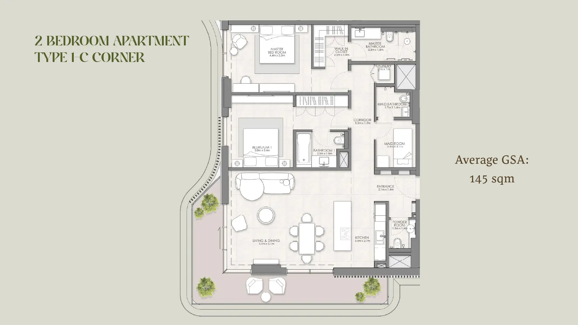 2 BR - Type A